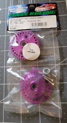 New! Eagle Model HPI R40 46T Rear Diff Housing Purple Aluminum