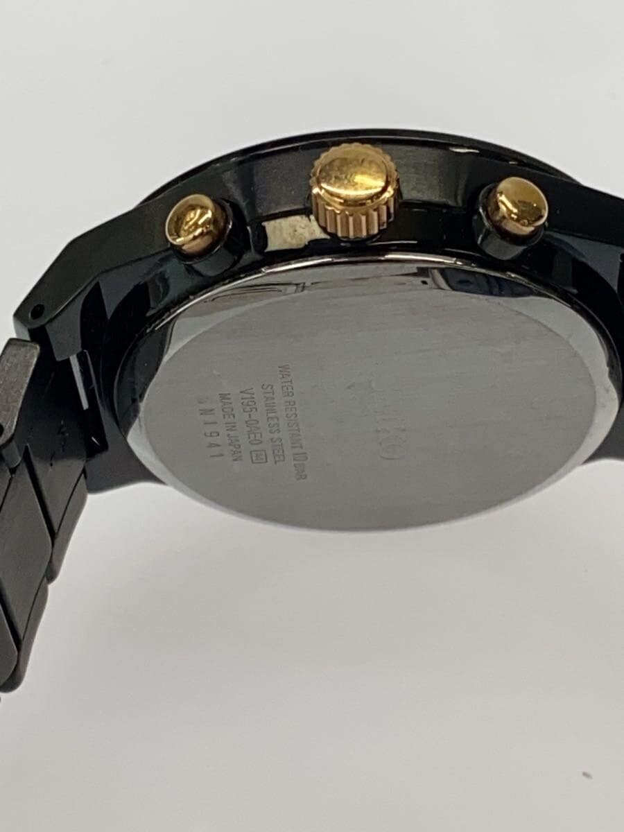 SEIKO WORLD TIME SOLAR ブラック　V195 Seiko World Time V195-0AE0 Solar Men's Watch 41.0mm near