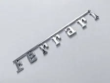 Ferrari Rear Badge Emblem Chrome Silver Brand New (Fits Many 20cm*2.78cm ) 1 Pc