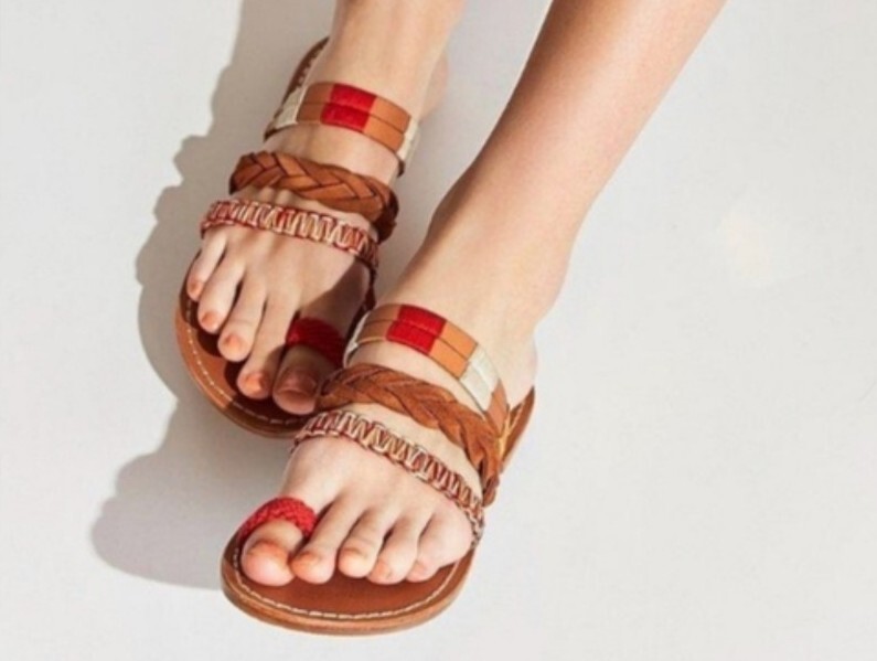 SOLUDOS-Boho Chic-Orange Tan Friendship Bracelet … - image 2