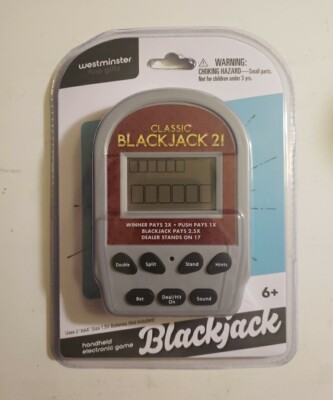 New Classic Blackjack 21 Handheld Buzzy Mini Pocket Arcade Game Free Shipping.