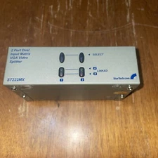 StarTech ST222MX 2 Port Dual Input High Resolution Matrix VGA Video Splitter