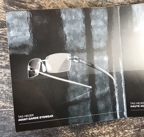TAG Heuer Brochure AVANT-GARDE Mikrogirder Link Carrera CAL 1887 Eyewear OEM / - Picture 3 of 7