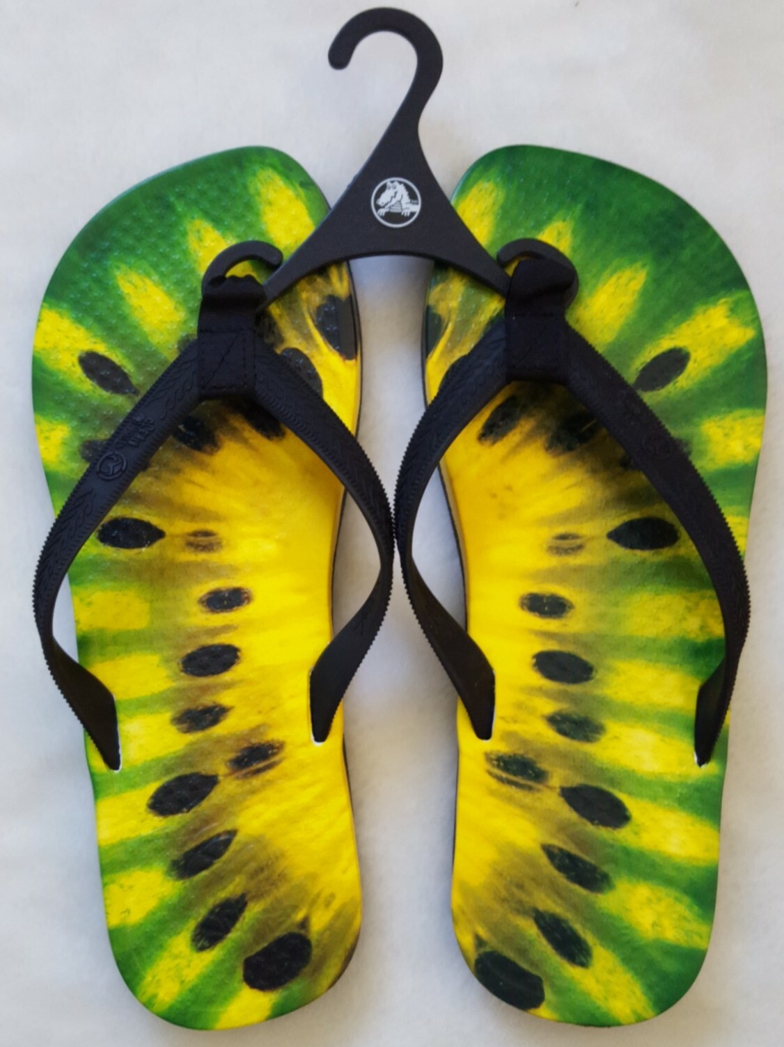OCEAN MINDED Green Yellow Black MEILANI Flip Flops 7 Bethany Hamilton Surf  Shoes | eBay