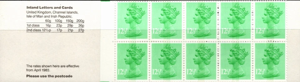 UK 1983 TWO BOOKLETS LOCOMOTIVE SR/BR Clan Line Queen Elizabeth II 20 STAMPS MNH - Image 3 of 4