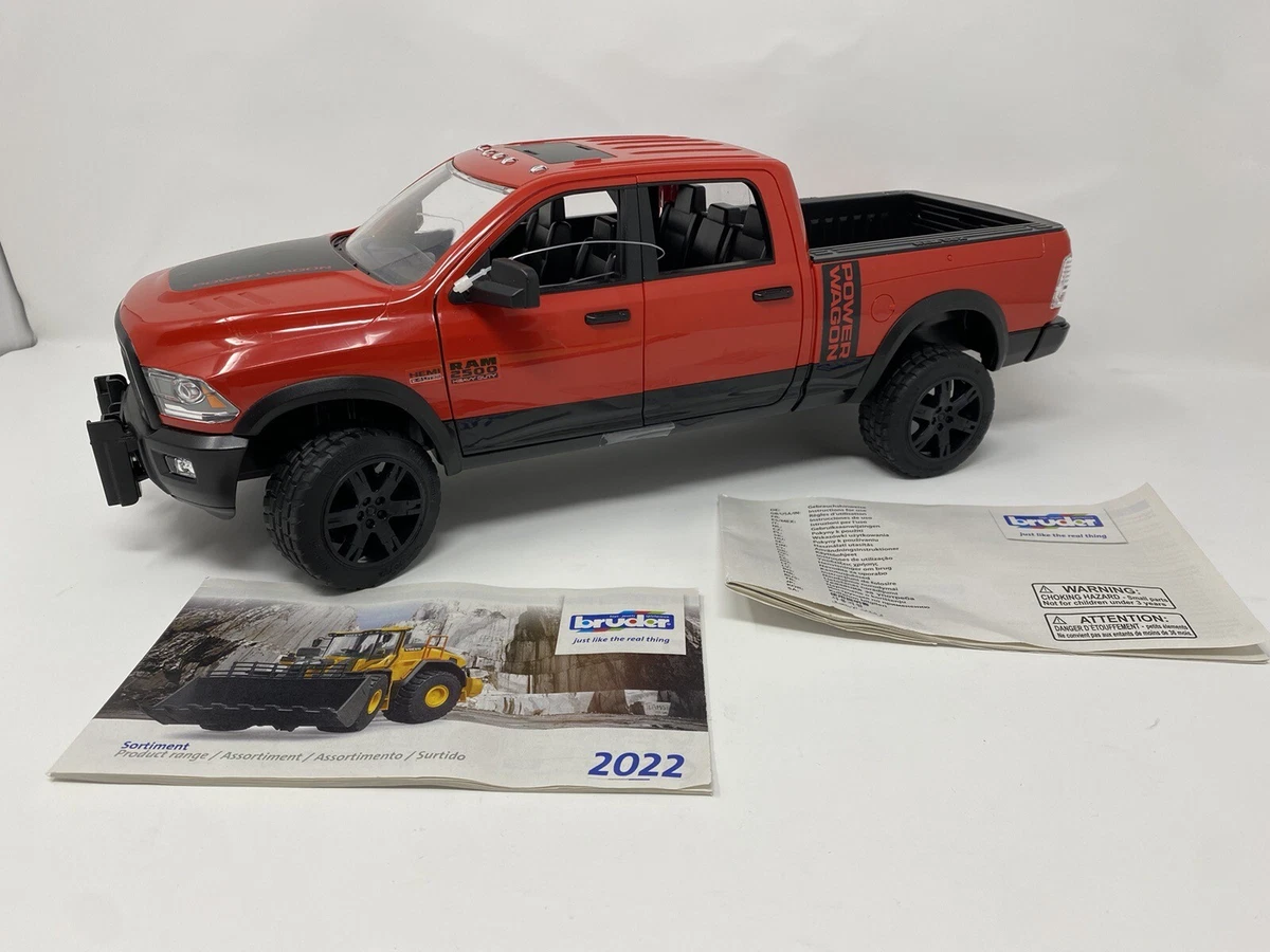 Bruder Red Dodge RAM 2500 1 16 Scale Realistic Toy Pick Up Truck