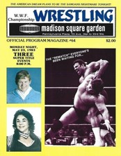 WWF MSG Official Program Magazine #64 1983