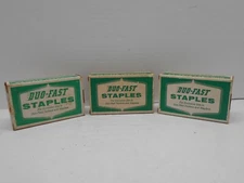 Lot Of 3 Duo-Fast Staples Box Of (10,000 Staples In A Box) No. 338-CX 1/4"x1/4"