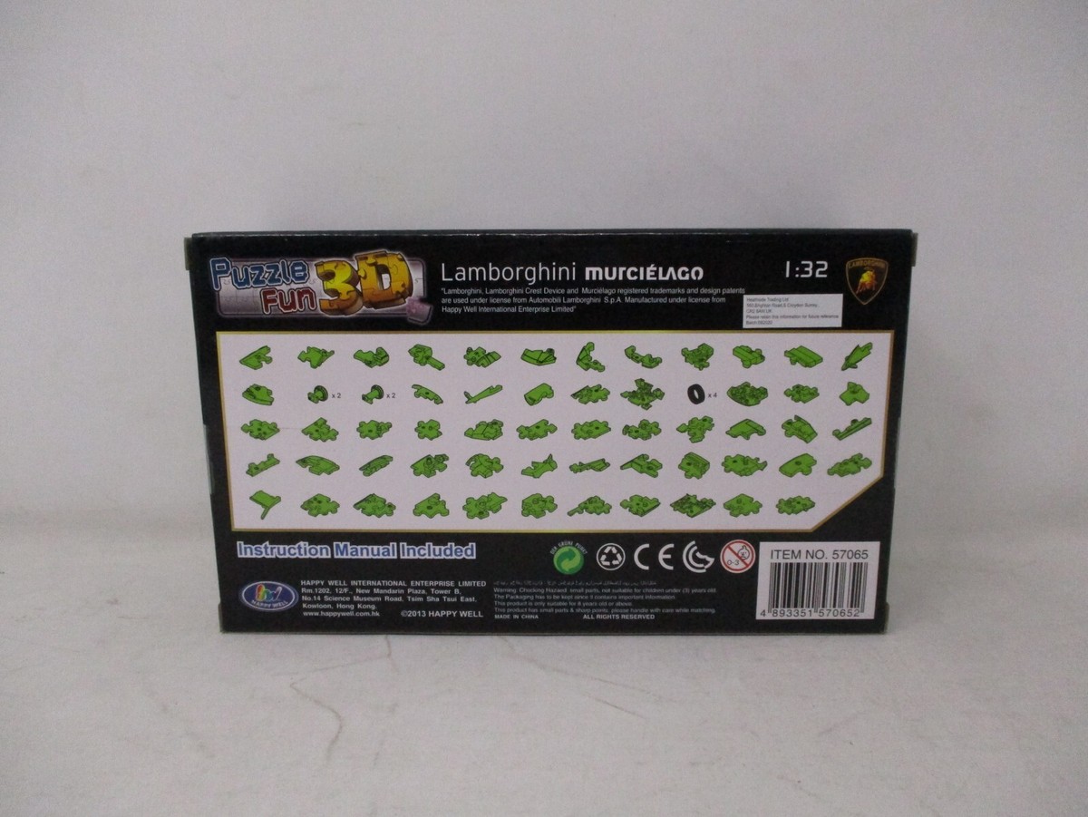 Puzzle Fun 3D 1:32 Lamborghini Murcielago - Translucent Green -64
