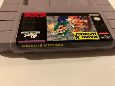 Jogo Usado Mario Is Missing Super Nintendo - Game Mania