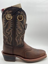 NEW ARIAT HERITAGE ROUGHSTOCK SZ 9 D Western Boots Mens Brown Oiled Rowdy 227