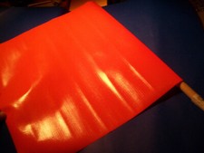 Flag Safety Bright Orange 17 X17 Vinyl Coated Nylon Mesh Const HEAVY DUTY 1 PK