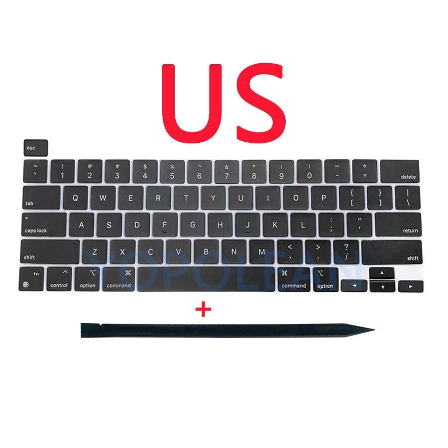 Teclas para portátil para Macbook Pro 13" Retina M1 A2338 tapa de teclas EE. UU. REINO UNIDO ES FR 2020 Foto 2 de 4