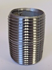 New 1" X Close MNPT Pipe Nipple Galvanized Steel