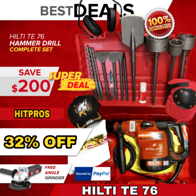 HILTI TE 76P DRILL, GREAT CONDITION, FREE EXTRAS, MADE IN GERMANY