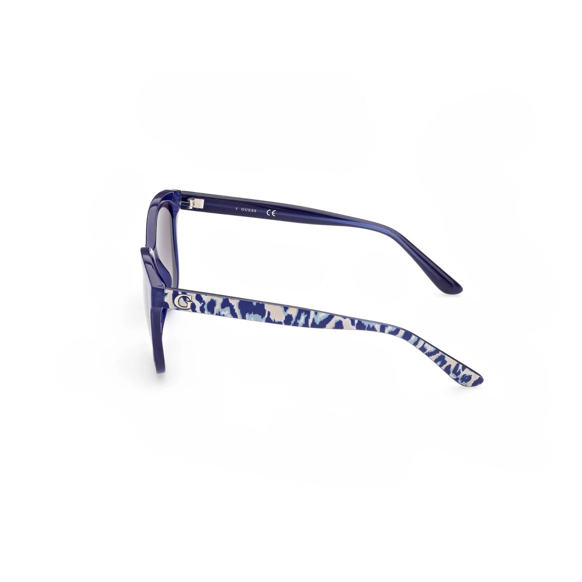 gu⭐︎ Guess GU7828 90B Shiny Blue Square Plastic Sunglasses Frame 56-15