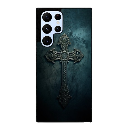 For Samsung S21 S22 S23 S24 Ultra FE Dark cross textured Anti scratch Cover - 第 3/25 張圖片