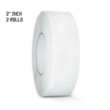 2 Rolls Non Skid Tape White - 2" X 60FT Adhesive - 60 Grit - White Anti Slip
