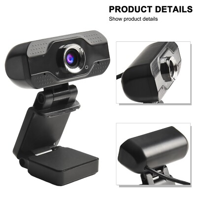 For Enhanced Visuals and Built in Microphone HD Computer Webcam for Streaming
