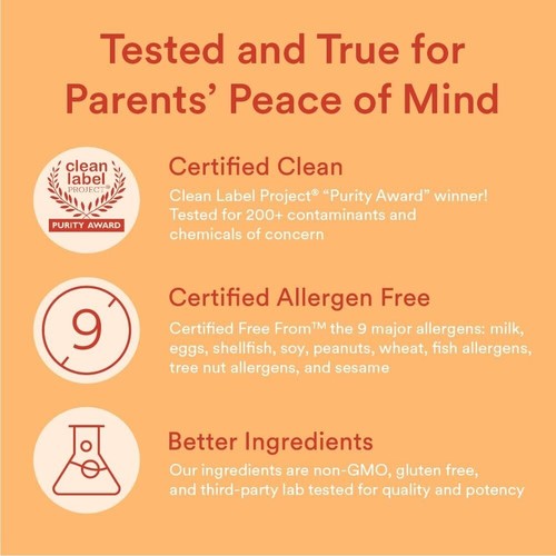 SmartyPants Kids Multivitamin Gummies: Omega 3 Fish Oil (EPA/DHA), Vitamin D3, C - Picture 9 of 12