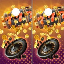 Roulette Slots Gambling LAMINATED Cornhole Wrap Bag Toss Skin Decal Sticker