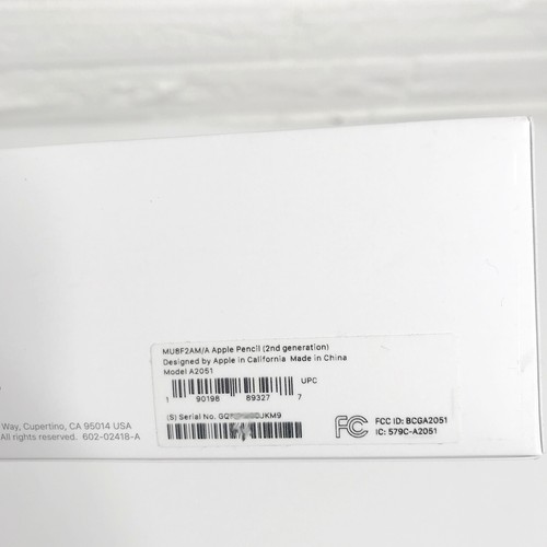 Apple PENCIL 2nd Gen A2051 MU8F2AM/A iPad Pro Stylus EMPTY RETAIL BOX **ONLY** - Picture 6 of 9