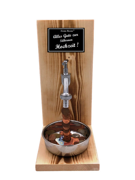 Alles Gute Zur Silbernen Hochzeit - Eiserne Reserve Geldhahn - Geburtstag Geldg-image