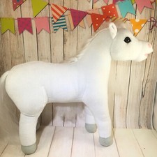 WHIMZY WHITE PONY/ HORSE 15  PLUSH