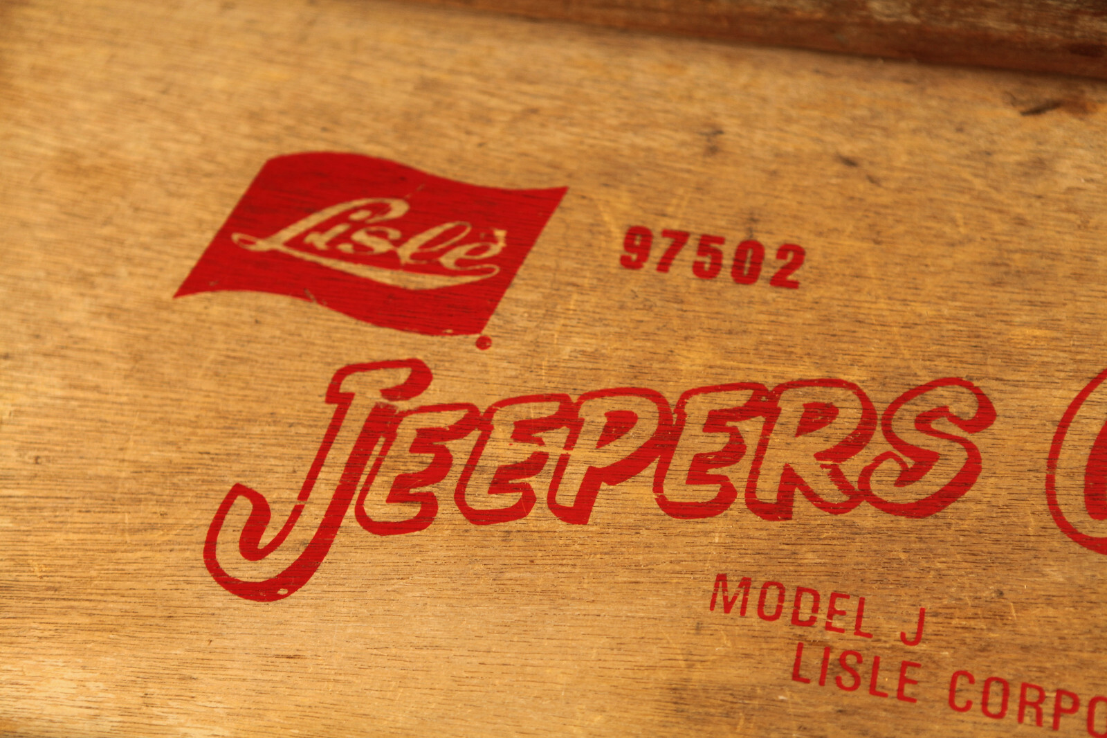 Vintage Lisle Jeepers Creeper Wooden Auto Mechanics Model J 97502