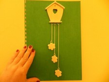 CREAZIONI - Casetta scacciapensieri in pasta di mais - ARTIGIANATO