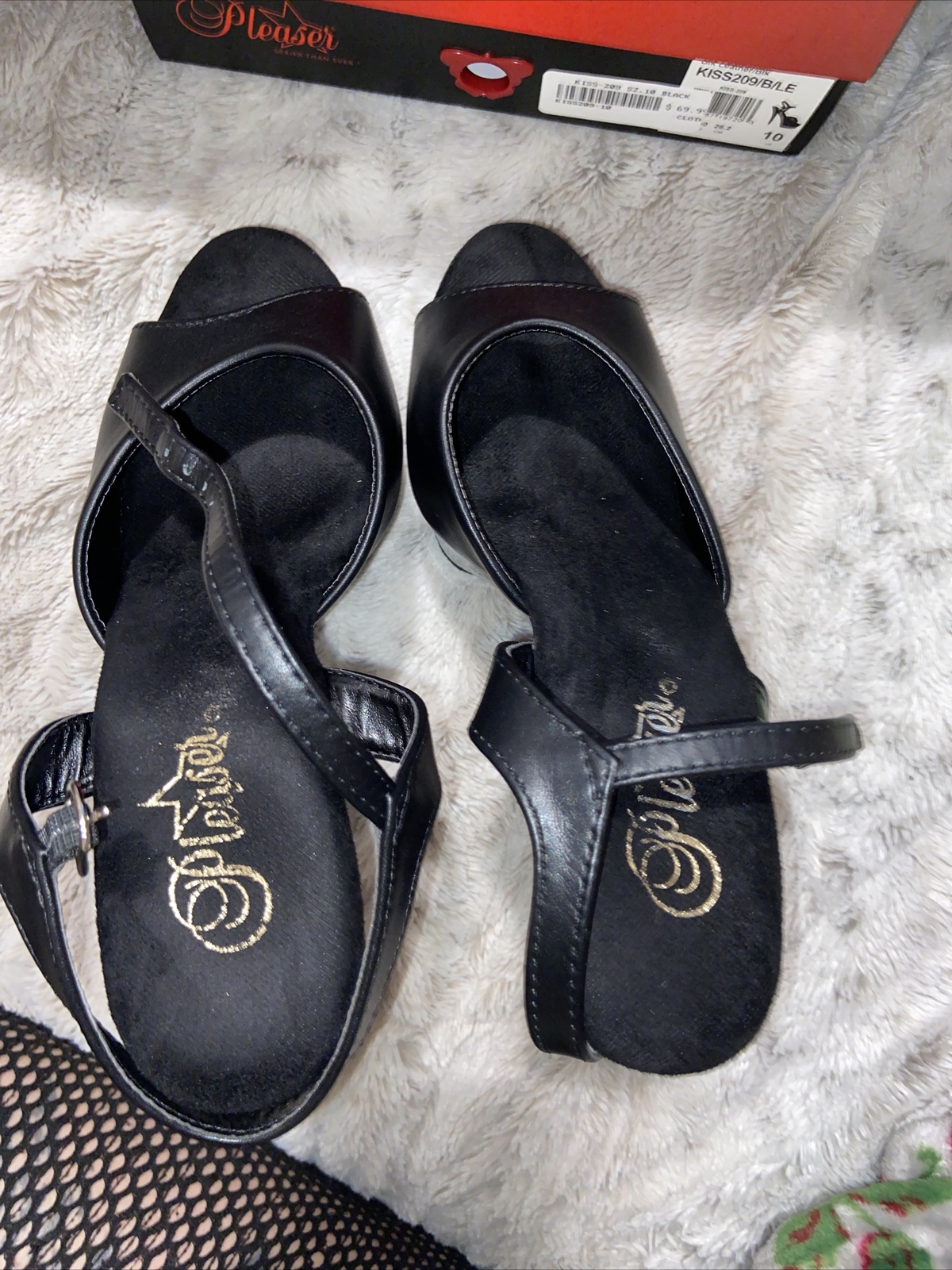 6" Black Clear Basic Platforms Stripper Pole Danc… - image 6