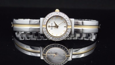 Bulova 98X000 Swarovski Crystal Gold & Silver Tone St. Steel  display picture 3