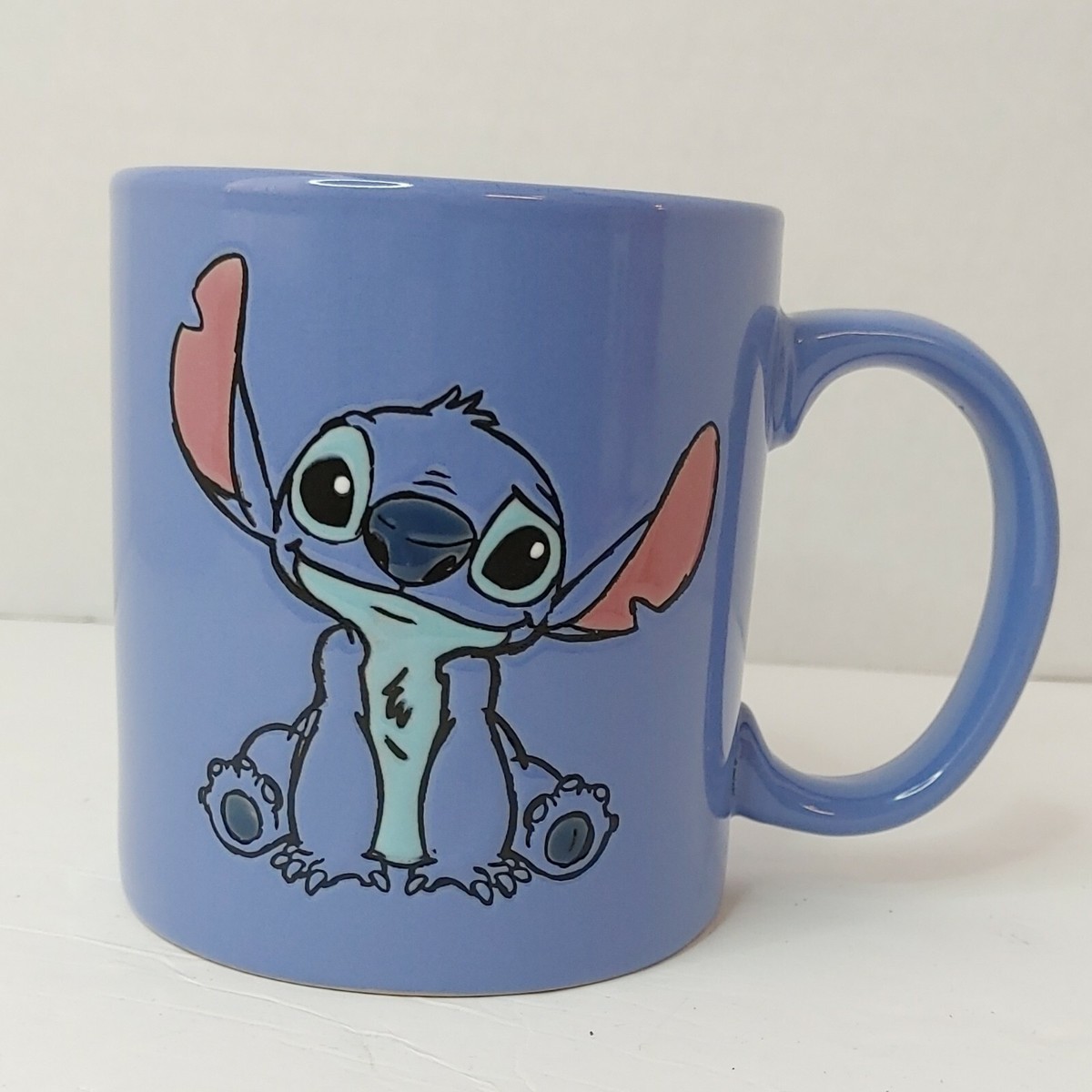 Lilo & Stitch Coffee Mug w/ 2 sided ETCHED logo 20 oz Disney / Silver  Buffalo