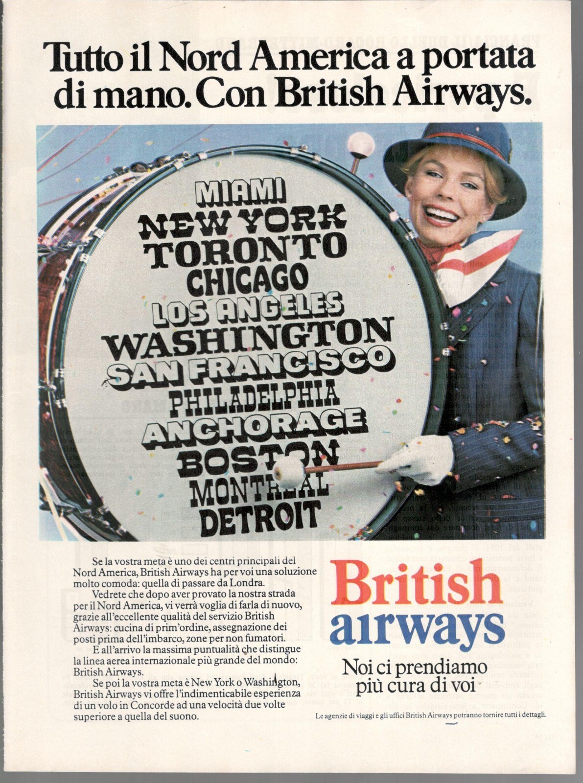 British Airways 1973 Original Vintage Advertisement Page JKH