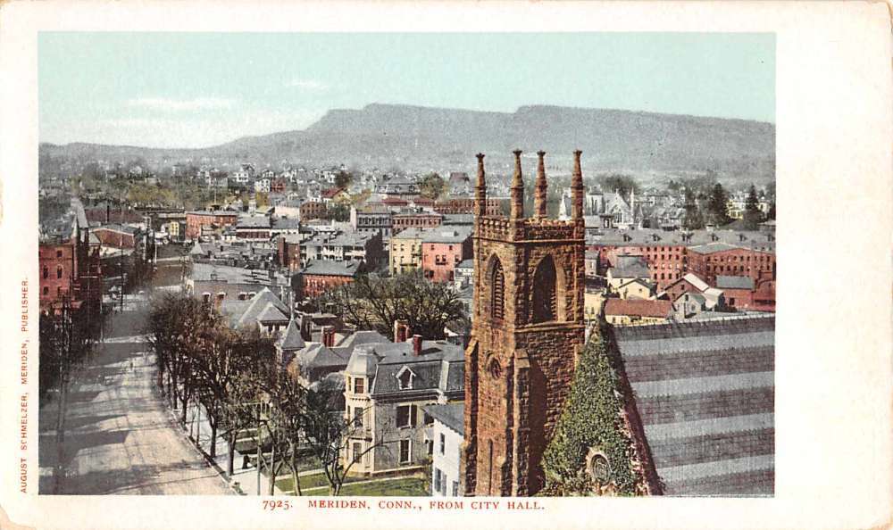 Meriden from City Hall Connecticut L2590 Antique Postcard eBay