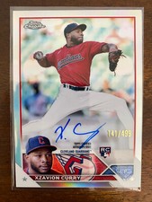 2023 Topps Chrome Xzavion Curry #RA-XC RC Refractor Auto /499 Guardians