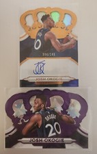 2018-19 Panini Crown Royale Josh Okogie Rookie Auto /149 Purple Ice /25 RC's