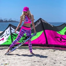 GlideSoul 1mm Tie Dye Pink Top, Wetsuit for Legging XS