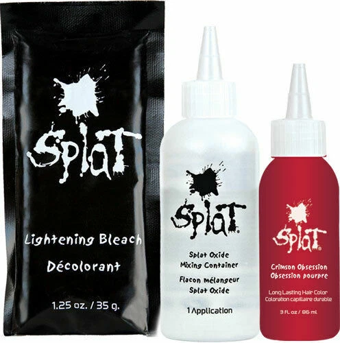  Tinte de cabello semipermanente Splat Rebellious Colors rojo obsesión carmesí  Foto 2 de 4