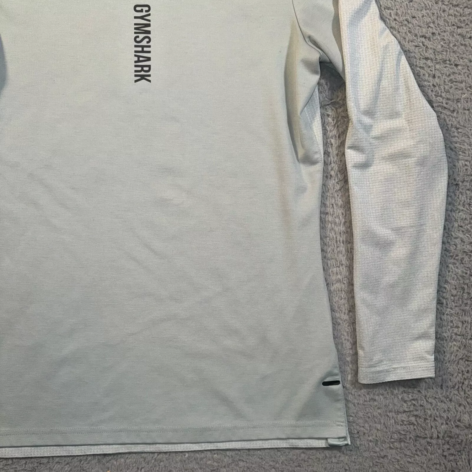 gymshark raid long sleeve performance crew neck shirt