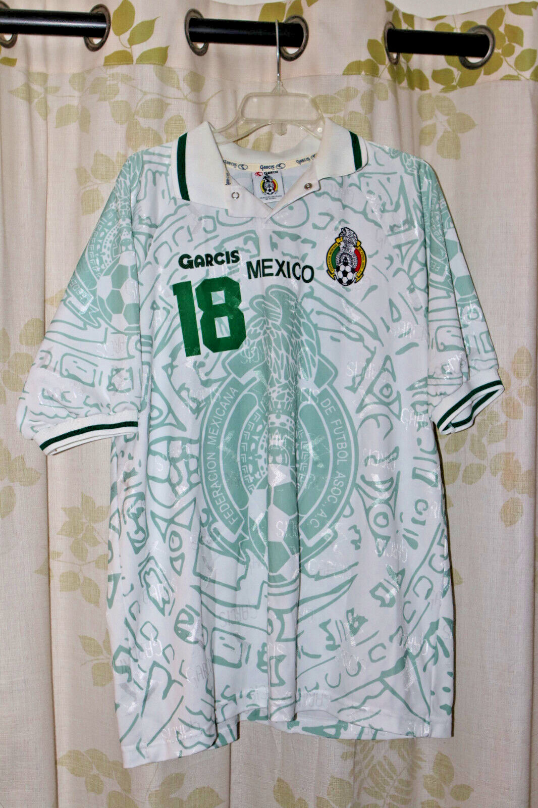 Garcis Mexico 1999 FIFA U17 World Cup #18 Yared Yanez Match Worn Soccer Jersey