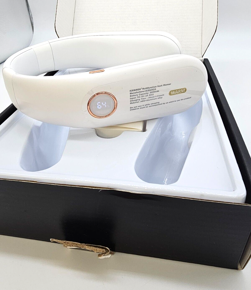 ICEBIRDS Multifunction Rechargeable Neck Warmer "OPEN BOX" Portable