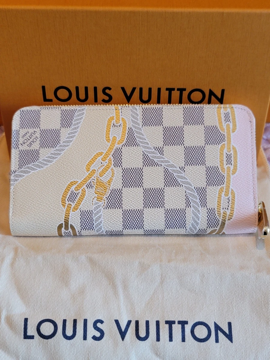 Louis Vuitton Vintage - Damier Azur Zippy Wallet - White Ivory