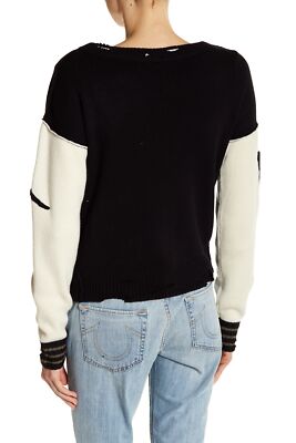 True Religion 157300 Women's Distressed Cardigan Long Sleeve Black