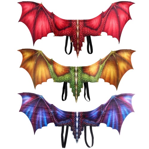Halloween Dragon Wings Costume Fabric Cosplay Party Carnival Wings for Adults UK - Picture 4 of 22