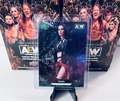 2023 AEW Upper Deck Saraya Green Pyro /349