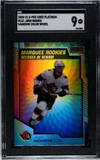 2020-21 O-Pee-Chee Platinum Rainbow Color Wheel Josh Norris #161 Rookie RC SGC 9
