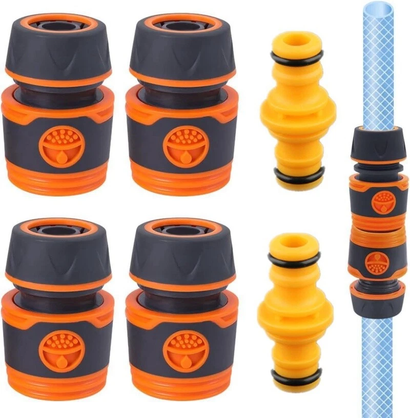 Tubo da giardino in plastica sistema a innesto raccordo per tubo flessibile per Gardena 3/4,1/2 pollici - Immagine 2 di 4