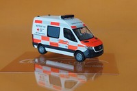 "Busch 54005 Mercedes Sprinter 2018 Kurz Hochdach \"Drk Main-Kinzig-Kreis 1:87 Neu"