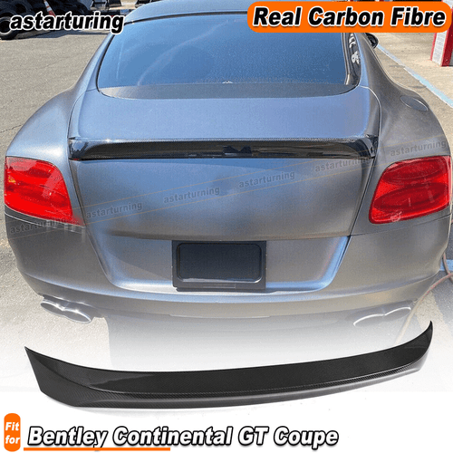 For Bentley Continental GT Coupe 2012-14 REAL Carbon Fiber Rear Spoiler Wing Lip - Bild 1 von 10